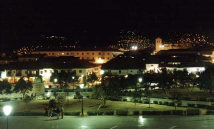 Peru Cusco night